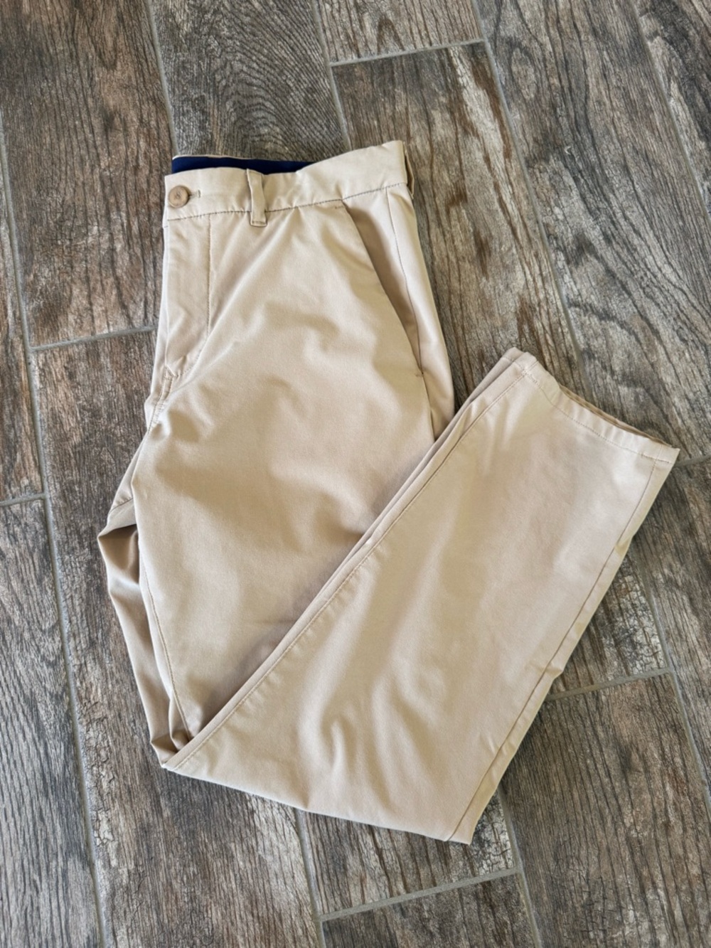 Mizzen+Main Helmsman Slim Fit Khaki Chinos - Tan 32w
